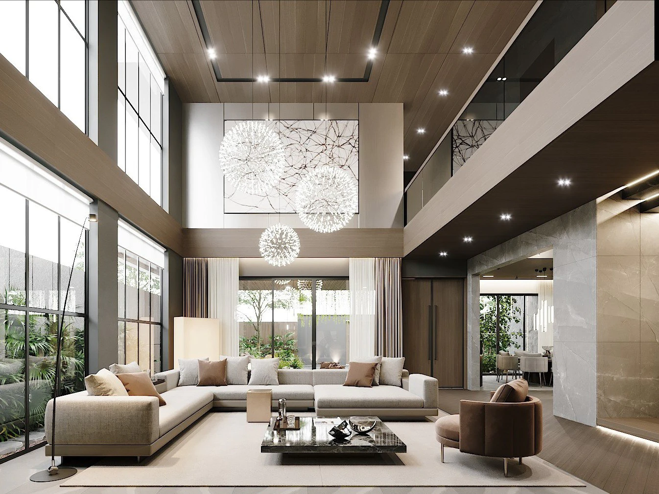 Double-Height Curtains 2026 - The Premium Trend for Villas and Townhouses | ZENDECOR