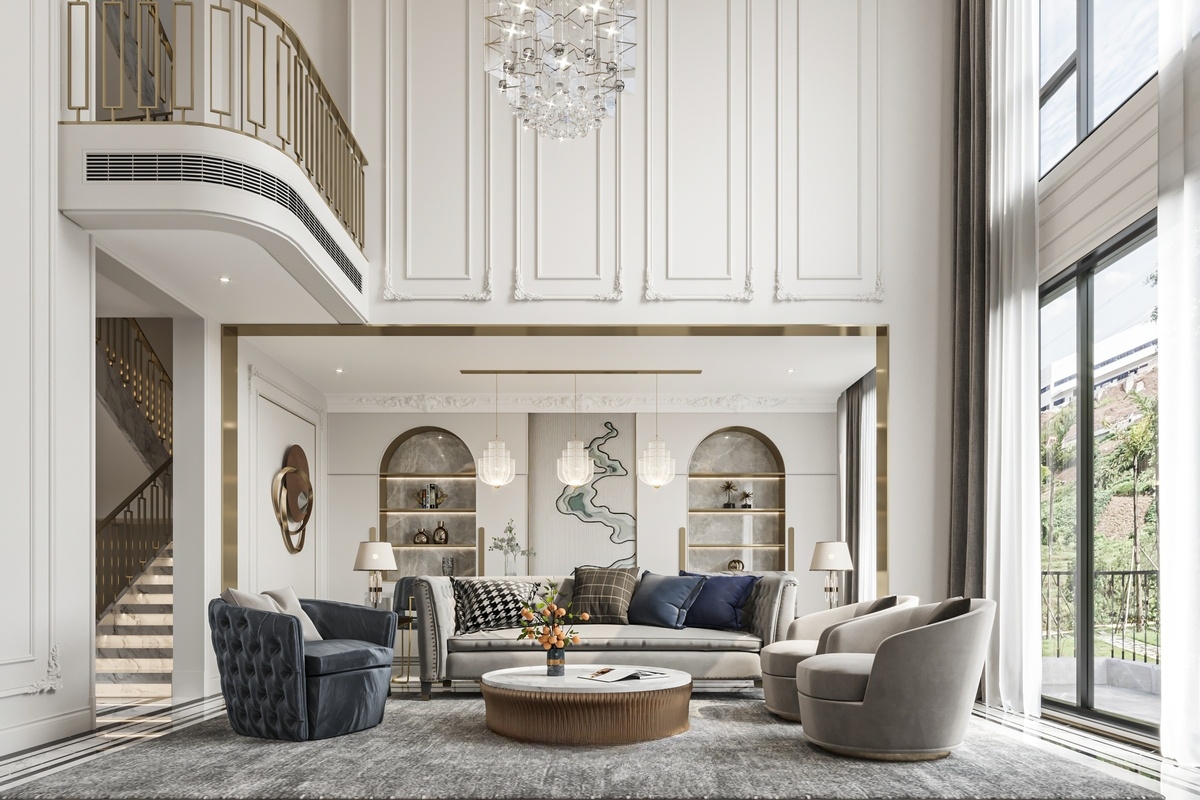 Double-height living room