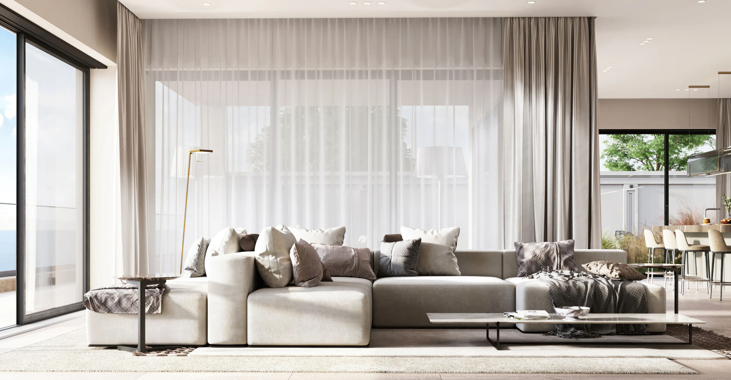 Rèm Phòng Khách Đẹp Zendecor – Tinh Tế, Sang Trọng, Nâng Tầm Không Gian Sống