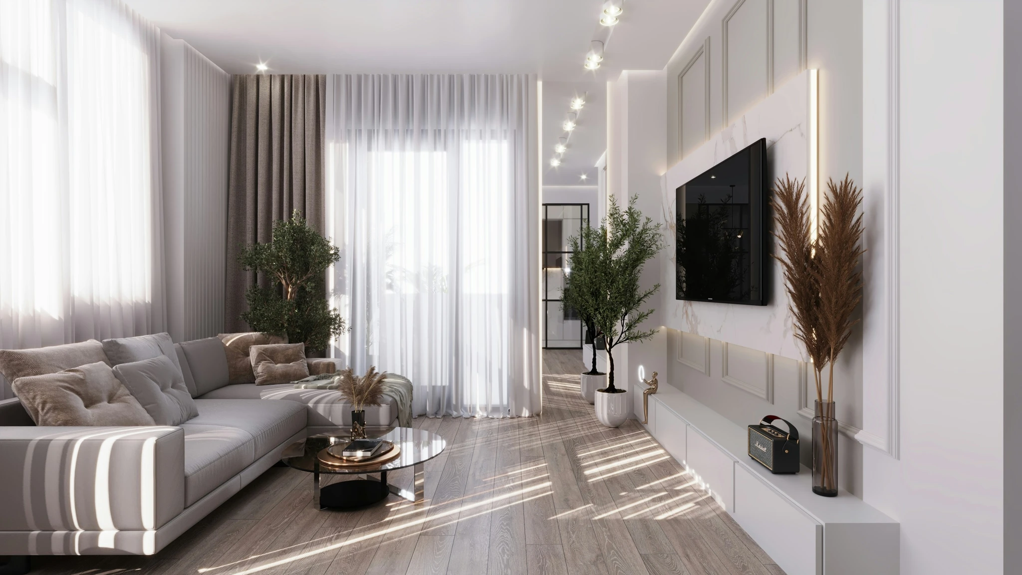 Fabric curtains