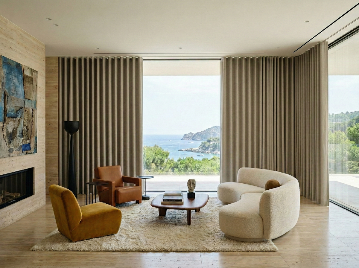 ZenDecor Solid-Color Fabric Curtains: A Modern, Refined Interior Trend