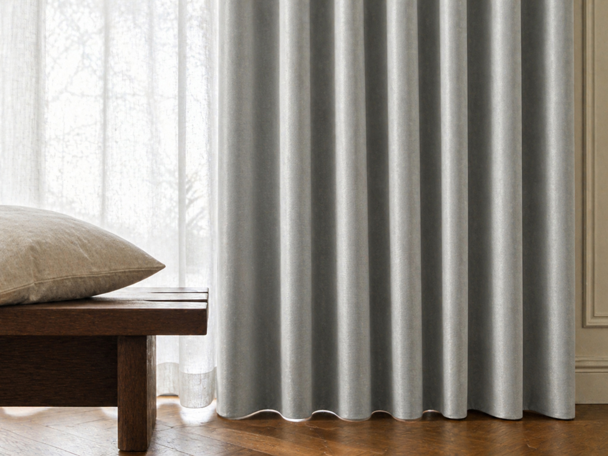 ZenDecor solid-color fabric curtains