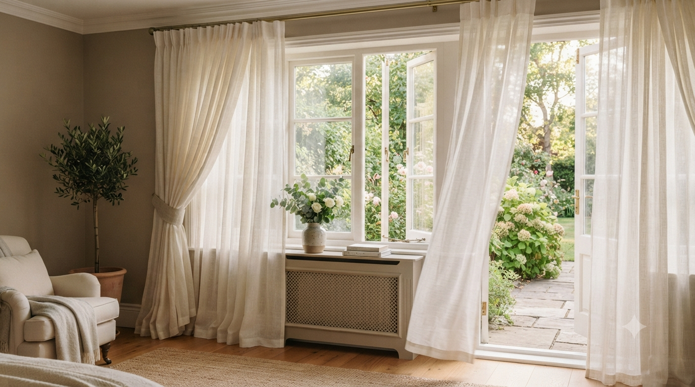 ZENDECOR Sheer Voile Curtains: A Flowing Masterpiece for Elegant Living Spaces