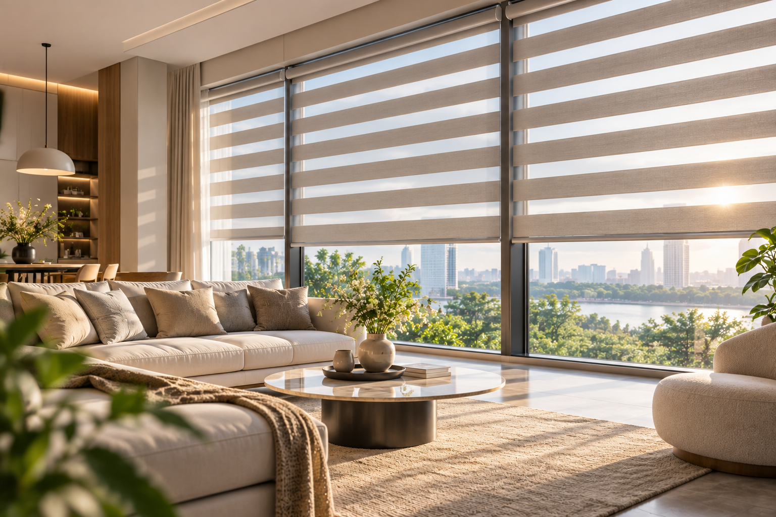 Rèm Cầu Vồng Hải Phòng Zendecor  – Mẫu Đẹp Hiện Đại, Chống Nắng Tốt