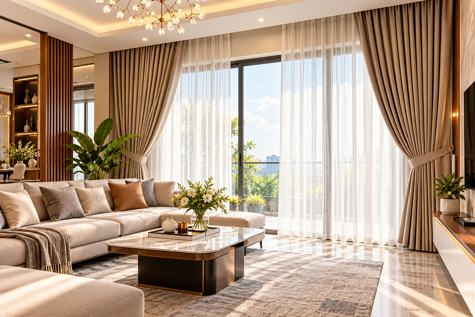 Rem phong khach dep - News zendecor t9