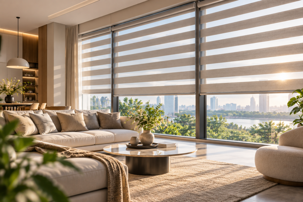 Rèm Cầu Vồng Hải Phòng Zendecor  – Mẫu Đẹp Hiện Đại, Chống Nắng Tốt