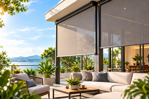 Rèm Cuốn Ngoài Trời Zendecor – Thiết Kế Gọn Đẹp, Dễ Sử Dụng Và Tiện Lợi